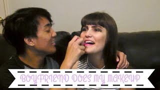 BOYFRIEND DOES MY MAKEUP