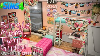 New Bunk Beds!! 💛|| Single Mom, Twin Girls Apartment || Speed Build || No CC