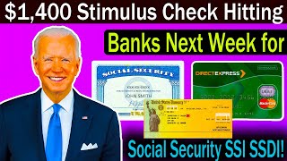 IRS: New States Added - $1,400 Stimulus Check Hitting Banks Next Week for Social Security SSI SSDI!