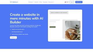 AI Website Builder Weblium