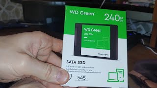 SSD диск Western Digital Green 2.5" 240 ГБ (WDS240G3G0A) от Ozon. Распаковка. | SSD по скидке с Озон