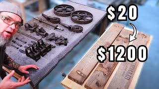 Turning $20 into $1200 - Make Money Woodworking