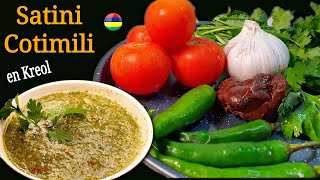 Recette Satini Cotomili Facile (en Kreol 🇲🇺)