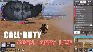 OPEN LOBBY LIVE,  Clash of Clans! CODM 😱☠️