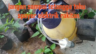 merubah hand sprayer menjadi sprayer elektrik tidak perlu pompa tangan