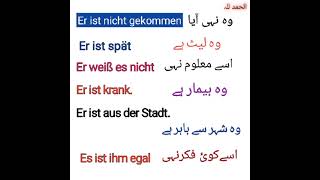 Learn German Short Sentences || Learn German For Beginners 🇩🇪 🌷🇵🇰