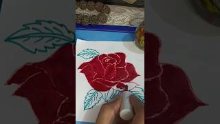 Rose Art #shorts #rosedrawing