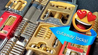 Check out these cutaway locks!