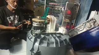 Cara melepas  gearbox mesin cuci aqua /shaps