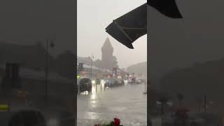 Epic rain in Poland Gdansk #shorts #travel #vlog #poland #epic #amazing #viral