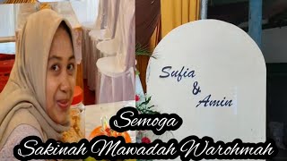 Pernikahan Sufia dan Amin, semoga sakinah mawadah warahmah#muhammadbakri