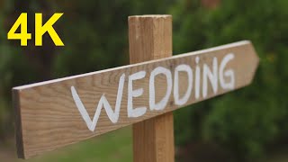 4K Free Stock Footage: Wedding Decoration - Wooden Arrow (3 videos)