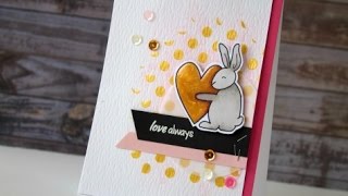 Valentine's Day Card - Dana's 1,000 Subscriber Hop