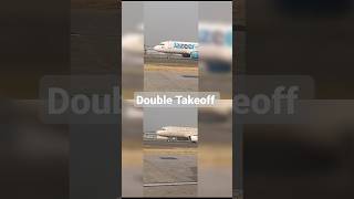 Dual Aircrafts on Runway in a Perfect Frame ✈️💫 #shortvideo #shorts  #aviation #takeoff #aircraft