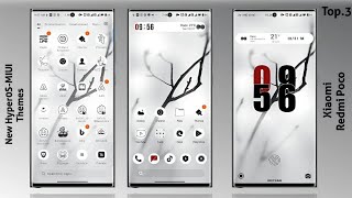 3 New HyperOS-MIUI Themes for Xiaomi,Redmi,Poco | Best HyperOS-MIUI Themes🤩