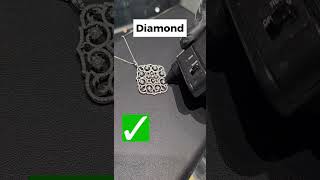 Testing Customer's Expensive Diamond Pendant