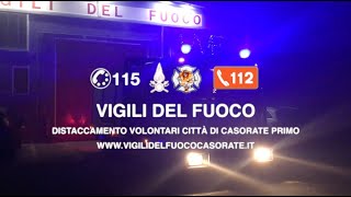 PRIMA PARTENZA VIGILI DEL FUOCO