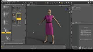 Simulate 3d model #clo3d in #daz3d