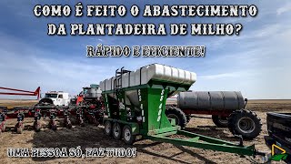 RÁPIDO E PRATICO DEMAIS!!! COMO ABASTECEMOS A PLANTADEIRA DE MILHO