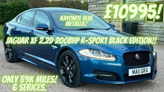 KAYONITE BLUE METALLIC! Jaguar XF 2.2d R-Sport Black Auto! Only 59k miles!