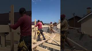 Making a roof. #shorts #remix #woodworking #short