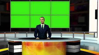 Free Video - Green Screen |Link in descr| Presenter Journalist - No Copyright Video - Vidéo Libre