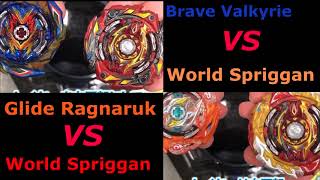 Battle Super King Beyblade World Spriggan VS Brave Valkyrie VS Glide Ragnaruk