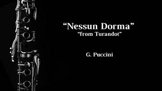 Nessun Dorma - from “Turandot” (G.Puccini) - Clarinet Solo