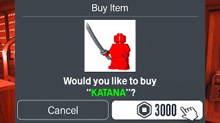 Beating Roblox Doors With KATANA!