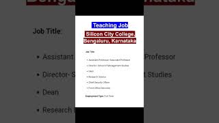 Assistant Professor|Associate Professor Vacancy2024#Director/ Dean/ResearchDirectorVacancy# jobs2024