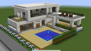 Minecraft- how to build a modern and attractive house 5 . Simple trick