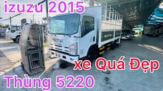 Izuzu 3T4  Thùng Mui Bạt 5m2 Đời 2015 Xe Cưc Đẹp Giá Rẻ