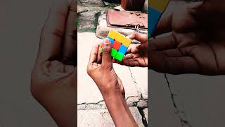 how to make India flag on cube #india #moves #rubikscube #shorts