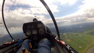 Local flight LS4b at Biddinghuizen 15-09-2013 - ZcFlevo