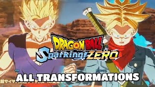 DragonBall: Sparking ZERO All Transformations & Fusions (as of right now)