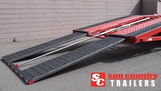 Sun Country Hydraulic Ramp | Commercial Car Haulers