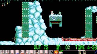 Holiday Lemmings 1994 - Level 17