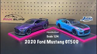 2020 Ford Mustang GT500 By Jada | Pink Slips | Compare Chameleon Paint Job | 2 Tone Diecast Unboxing