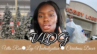 VLOG: CHRISTMAS DECOR SHOPPING,  & LIP NEUTRALIZATION?