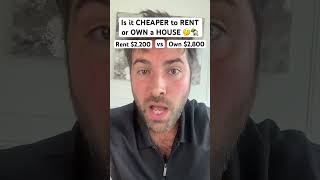 Is it CHEAPER to RENT or OWN a HOUSE? 🤔🏡