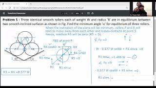 Problem 5-   EQUILIBRIUM OF SYSTEM OF COPLANER FORCES/  Engineering Mechanics