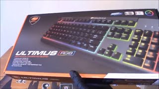 Cougar Ultimus RGB Metal Based Gaming Keyboard With Mechanical Keys And Red Switches Unboxing