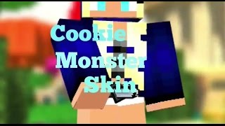 Pixel gun 3D: cookie monster skin!