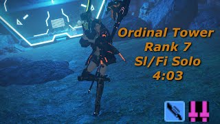 [PSO2:NGS] Slayer/Fighter Solo Ordinal Tower Vardi Route 4:03 16770 Score / オーディナルタワー　ヴァーディアスルート　ソロ