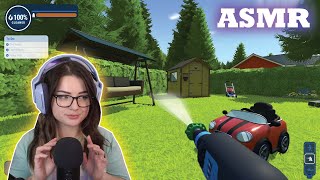 ASMR | Power Wash Simulator Part #2 💦 Garden Cleaning (Water Sounds, Clicking, Whispering)