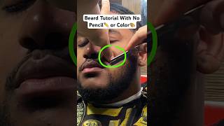 How to get a sharp beard line with no barber pencil ✏️ or enhancements 🚫🎨💈