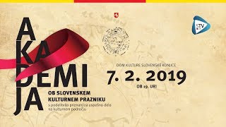 STV LIVE "Akademija ob slovenskem kulturnem prazniku 2019 - CKP Slovenske Konjice"