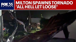 Florida man's home damaged in Hurricane Milton:  'All hell let loose'