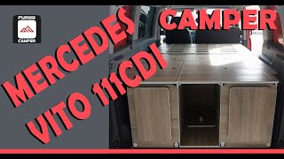 Мебель для кемпинга на заказ для MERCEDES VITO 111CDI- FURGO CAMPER FURNITURE