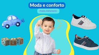 tênis Sapatênis Infantil Molekinho Social E Casual Microfuros marinho e branco